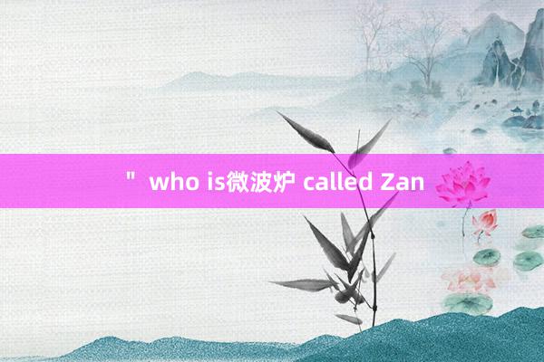 ＂ who is微波炉 called Zan